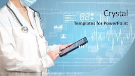  Presentation with related - Cool new presentation theme with blue background and heart backdrop and a light blue colored foreground