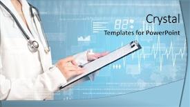  Presentation with notepad - PPT theme having blue background and heart background and a  colored foreground