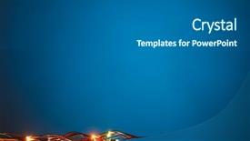  Presentation with led lights - Beautiful slide deck featuring blue background and led lights backdrop and a  colored foreground