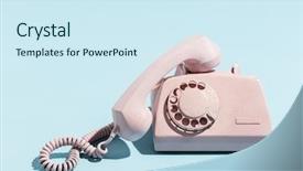  Presentation with pink blue - Cool new presentation design with blue background telecommunication vintage backdrop and a cool aqua colored foreground