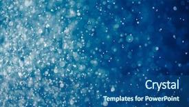  Presentation with particle - Presentation theme having blue background with bokeh particle background and a ocean colored foreground