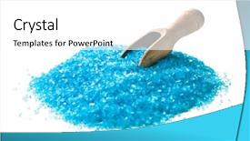  Presentation with blue aged wood sign - Amazing slides having blue bath salt with wooden backdrop and a  colored foreground