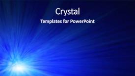  Presentation with blue laser - Audience pleasing PPT theme consisting of blue beams on a black backdrop and a navy blue colored foreground