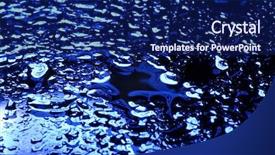  Presentation with illustration of cool water wave - Presentation theme having blue black line bubble - fantastical water background drops waves background and a navy blue colored foreground