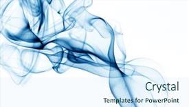  Presentation with smoke - Beautiful presentation theme featuring smoke on white backdrop and a cool aqua colored foreground