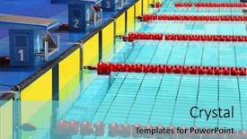  Presentation with oil platforms - Cool new slides with blue bottom line - four platforms for start backdrop and a arctic colored foreground