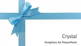  Presentation with white and navy blue - Cool new slides with blue bow isolated on white backdrop and a  colored foreground