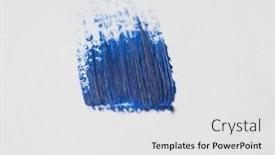  Presentation with abstract blue texture - PPT layouts enhanced with blue-brush-stroke-and-texture background and a white colored foreground