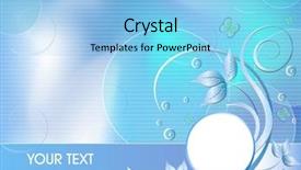  Presentation with business card - PPT theme with blue business card background and a light blue colored foreground