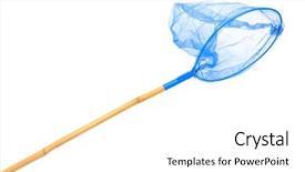  Presentation with net - Colorful theme enhanced with blue butterfly net backdrop and a white colored foreground