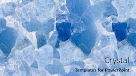  Presentation with mineral - Theme with blue-calcite-mineral-seamless-texture background and a light blue colored foreground