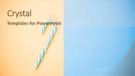  Presentation with blue yellow - Amazing slides having blue candy cane on yellow backdrop and a lemonade colored foreground