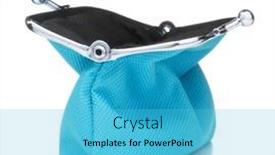  Presentation with cash - PPT theme enhanced with blue-cash-wallet-isolated-over background and a cyan colored foreground