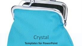  Presentation with cash - Audience pleasing theme consisting of blue-cash-wallet-isolated backdrop and a teal colored foreground