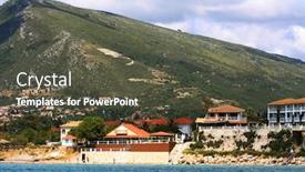  Presentation with greece blue - Amazing PPT layouts having blue-caves-on-zakynthos-island backdrop and a dark gray colored foreground