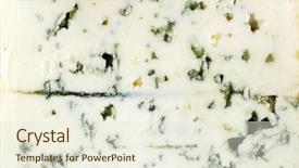  Presentation with blue cheese - Beautiful slides featuring blue cheese texture closeupstudio photo backdrop and a sky blue colored foreground