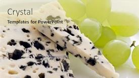  Presentation with blue cheese - Cool new presentation design with blue-cheese backdrop and a blonde colored foreground