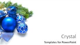  Presentation with design christmas holiday - Slide deck having blue-christmas-and-new-year background and a white colored foreground