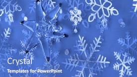  Presentation with snowflakes - Slide deck consisting of blue-christmas-background-with-star background and a teal colored foreground