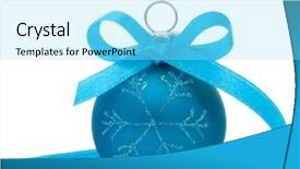  Presentation with aqua - Colorful PPT layouts enhanced with blue christmas ball isolated backdrop and a arctic colored foreground