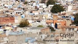  Presentation with city india - Cool new theme with blue city in rajasthan india backdrop and a  colored foreground