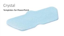  Presentation with cleansing - Presentation design enhanced with blue-cleansing-nose-pore-patch background and a white colored foreground