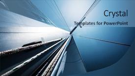  Presentation with sailboat - Audience pleasing theme consisting of blue clear sky abstract background backdrop and a light blue colored foreground