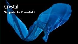  Presentation with elegant - Amazing slide set having blue cloth separated on black backdrop and a black colored foreground