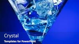  Presentation with cocktail - Amazing theme having blue-cocktail backdrop and a royal blue colored foreground