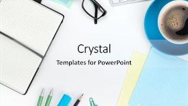  Presentation with blur office of - Colorful slide set enhanced with orange chrysanthemum flowers with water drop in garden backdrop and a gold colored foreground