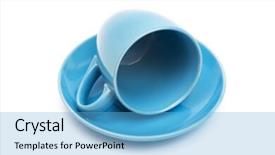  Presentation with blue and white tie dye swirl - Amazing slides having arctic cotton flowers backdrop and a lemonade colored foreground