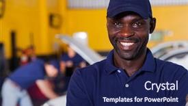  Presentation with wind energy close up portrait - Amazing slide deck having blue collar white collar - close up portrait of happy backdrop and a navy blue colored foreground