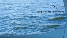  Presentation with blue waves - Colorful PPT theme enhanced with blue-color-sea-waves-background backdrop and a light blue colored foreground