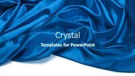  Presentation with silk - Audience pleasing presentation consisting of blue-color-silk-fabric-abstract backdrop and a ocean colored foreground