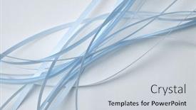  Presentation with abstract blue texture - Beautiful PPT theme featuring blue-color-strip-wave-paper backdrop and a lemonade colored foreground