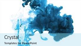  Presentation with ink in water abstract - Colorful slide set enhanced with colors and ink in water backdrop and a arctic colored foreground