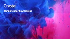  Presentation with abstract - PPT theme with blue colour wallpaper - acrylic colors in water abstract background and a cobalt blue colored foreground