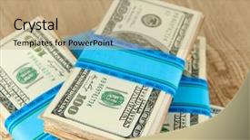  Presentation with money - Cool new presentation with am fm portable radio transistor backdrop and a  colored foreground.