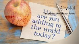  Presentation with world missions - Presentation theme with blue contribution - what are adding background and a  colored foreground