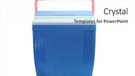  Presentation with red white blue - Audience pleasing PPT theme consisting of blue cooler with a red backdrop and a pink colored foreground