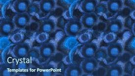  Presentation with ore - Beautiful theme featuring blue copper ore seamless texture macro backdrop and a ocean colored foreground