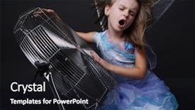  Presentation with beautiful spanish landscape costa blanca - Amazing presentation having blue costume and wings sing backdrop and a  colored foreground