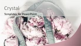  Presentation with tote bag - Colorful presentation enhanced with blue-cotton-eco-tote-bag backdrop and a white colored foreground