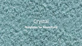  Presentation with cotton - Slide deck having blue cotton towel background background and a seafoam green colored foreground