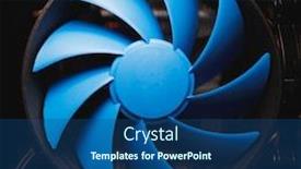  Presentation with cpu - Slide deck with blue-cpu-cooler-inside-pc background and a ocean colored foreground