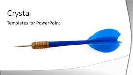  Presentation with goal - Amazing theme having blue darts arrow backdrop and a  colored foreground