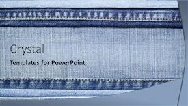  Presentation with jeans blue denim texture - Cool new PPT layouts with blue denim jeans texture background backdrop and a light blue colored foreground