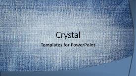  Presentation with jeans blue denim texture - Colorful presentation theme enhanced with blue denim jeans texture background backdrop and a light blue colored foreground