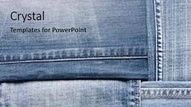  Presentation with jeans blue denim texture - Amazing theme having blue denim jeans texture background backdrop and a light blue colored foreground