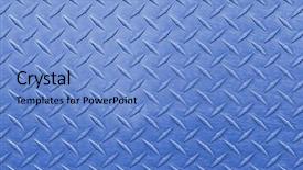  Presentation with diamond plate - Slides with blue diamond stamp steel plate background and a light blue colored foreground